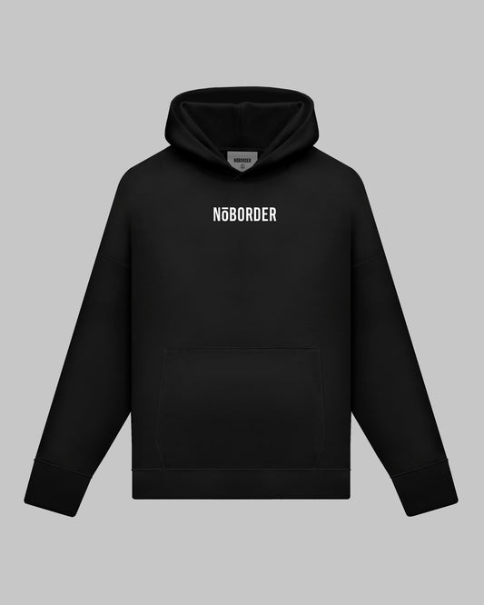 “NOBORDER” HOODIE / BLACK