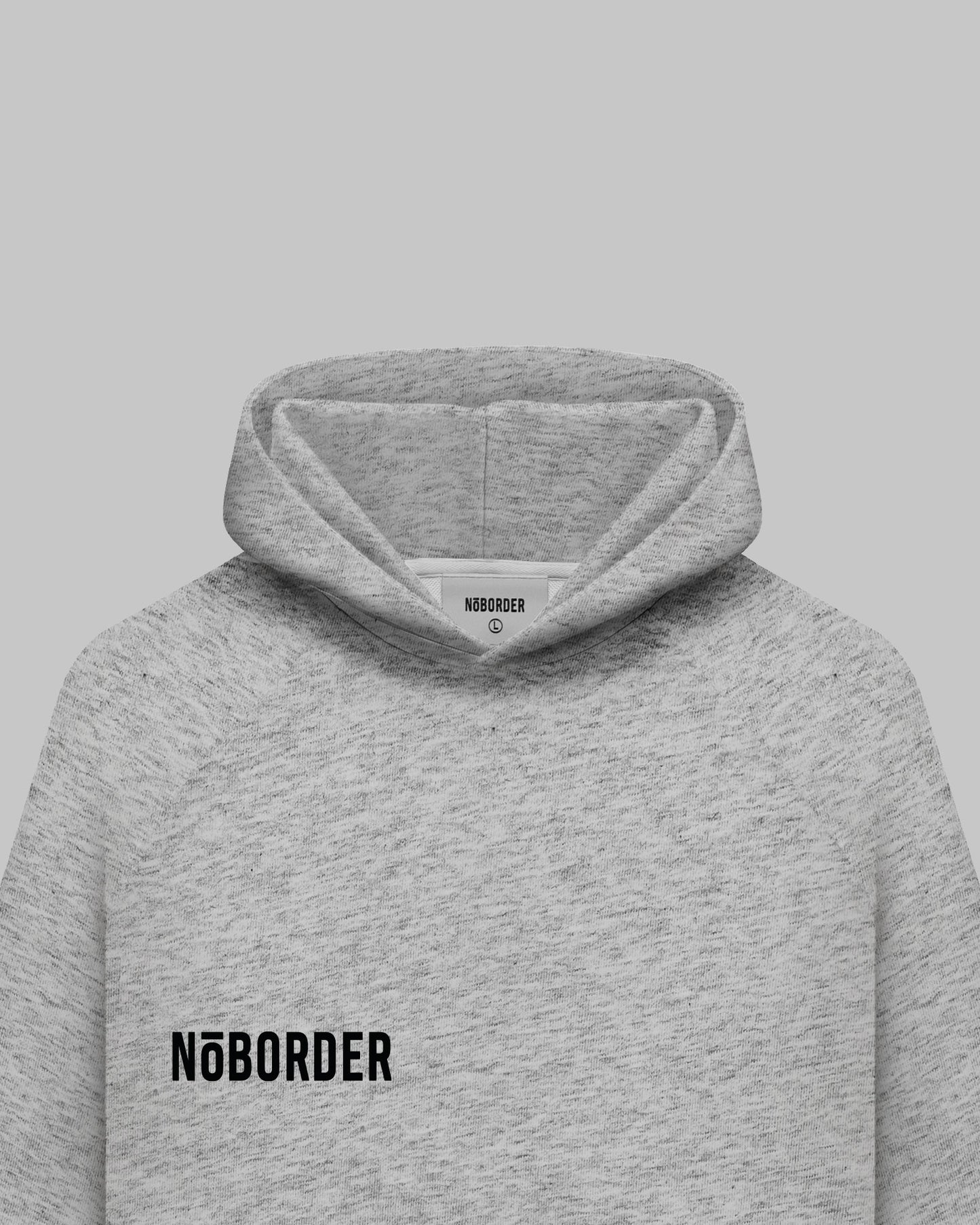 “NOBORDER” HOODIE / GRAY