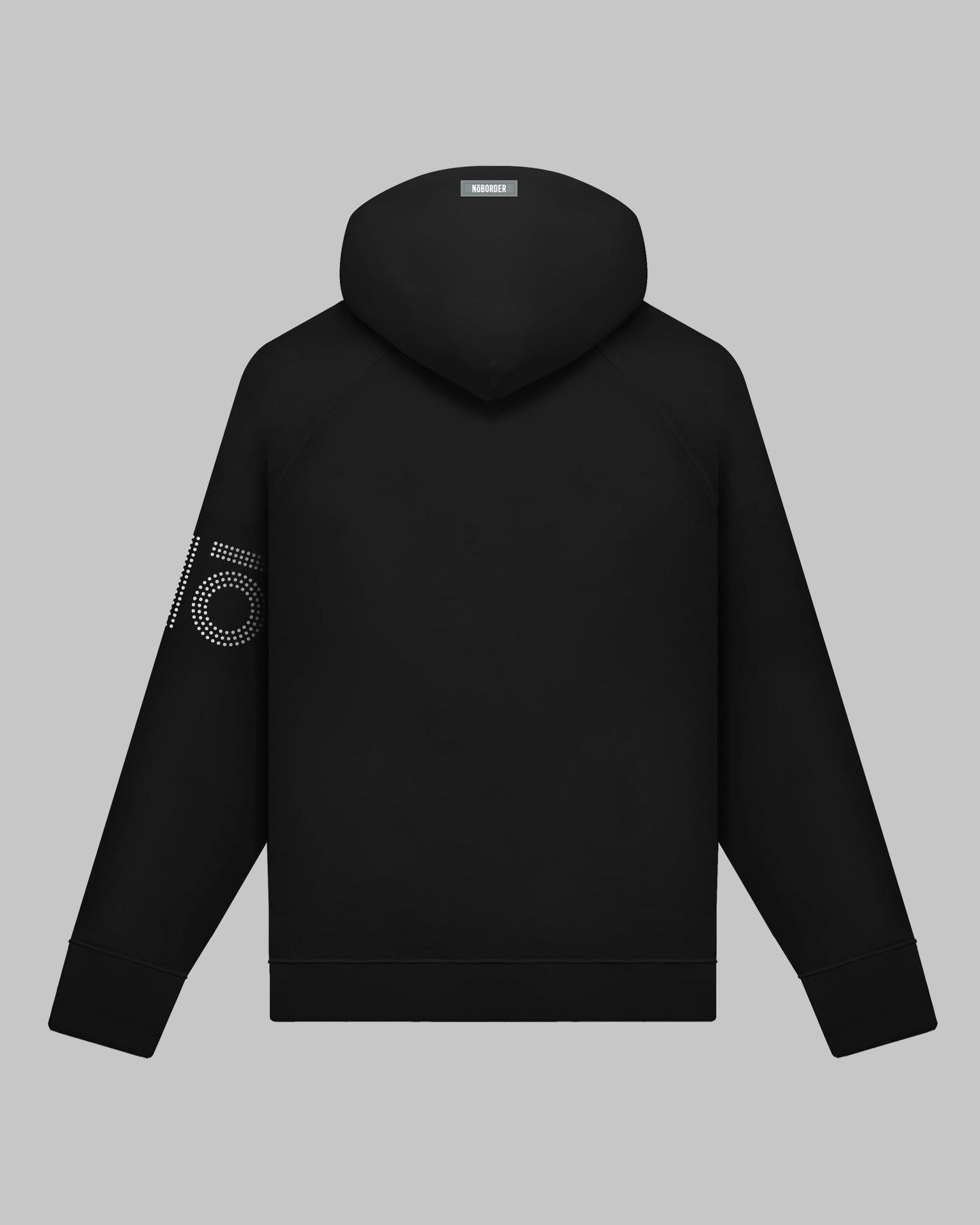 “NOBORDER” NO LOGO HOODIE / BLACK