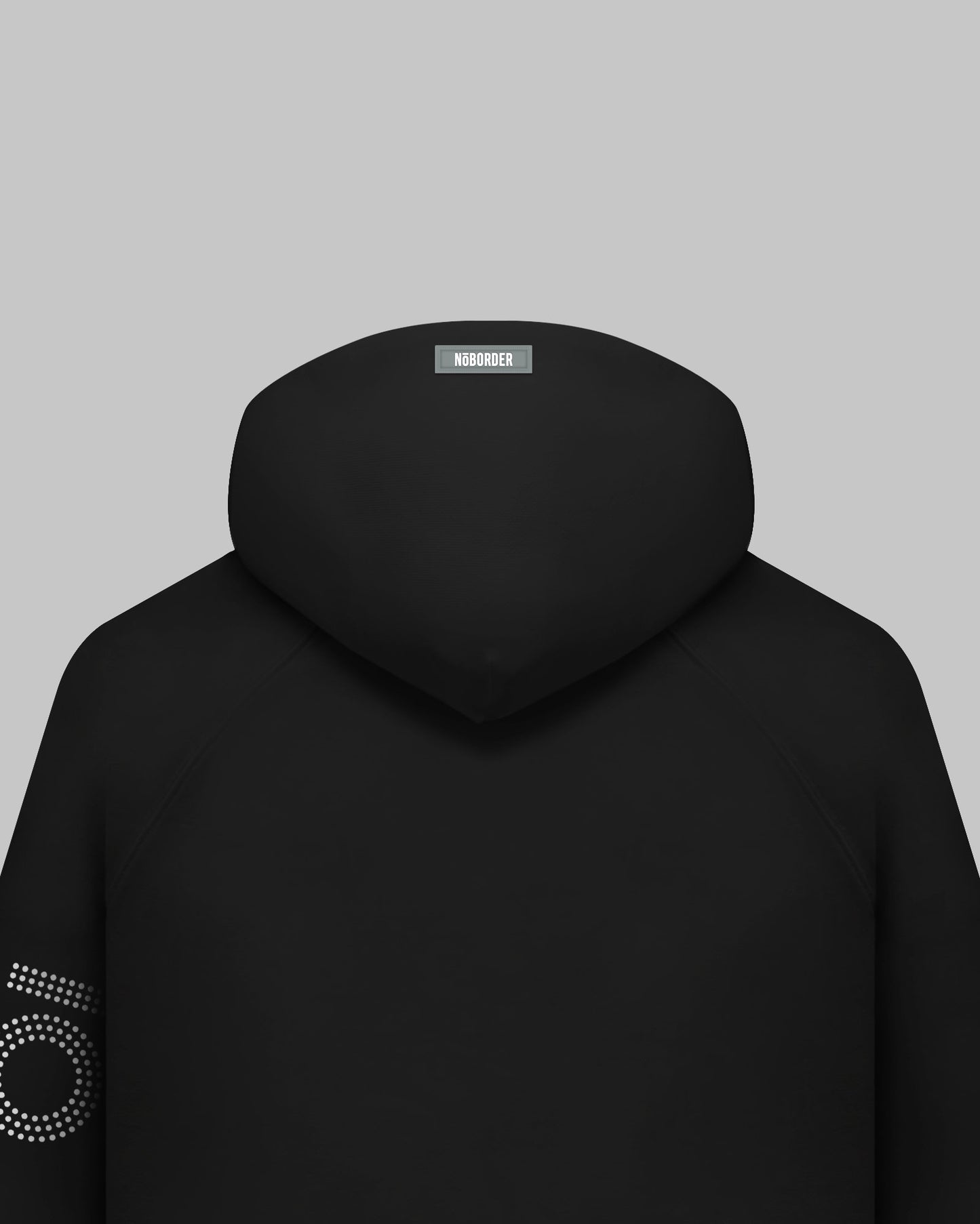 “NOBORDER” NO LOGO HOODIE / BLACK