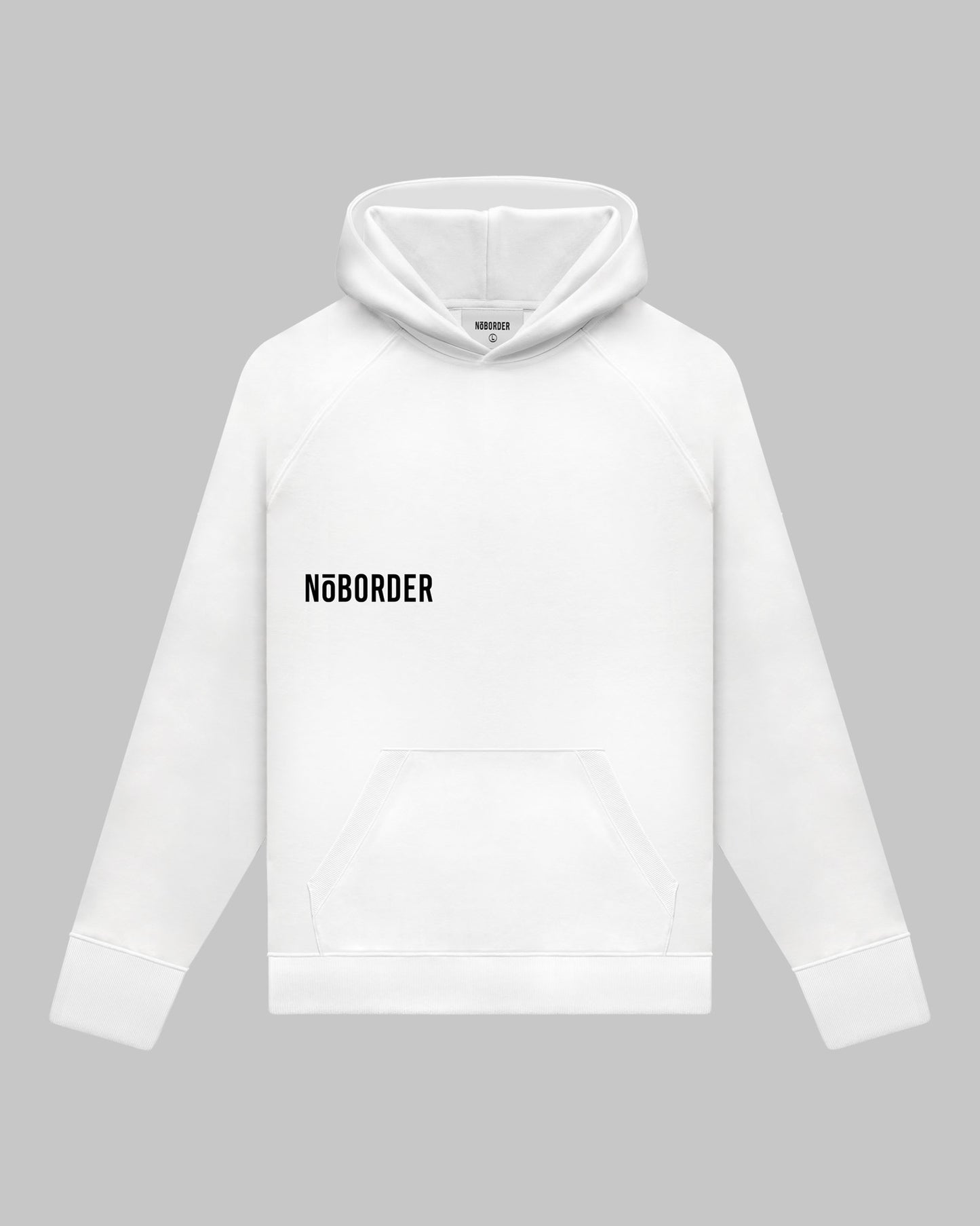 “NOBORDER” HOODIE / WHITE