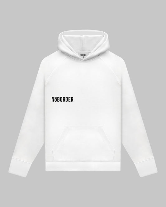 “NOBORDER” HOODIE / WHITE