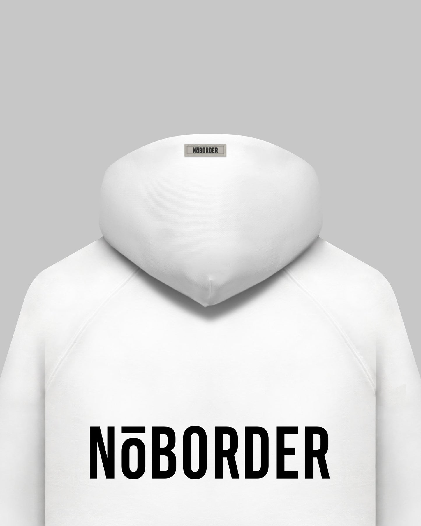 “NOBORDER” HOODIE / WHITE