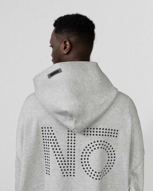 “NOBORDER” HOODIE / GRAY