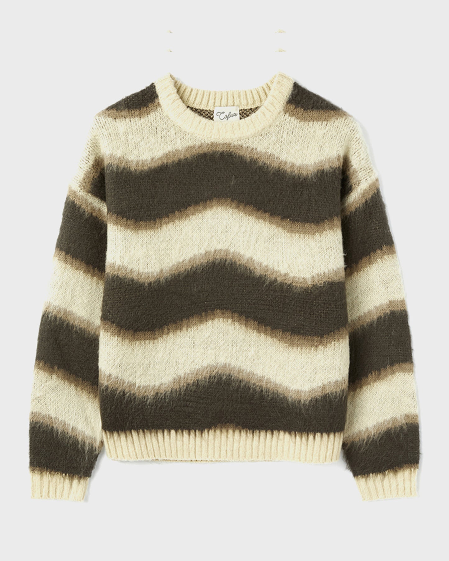 “COFWI” SUNNY WAVE STRIPE KNIT / BEIGE