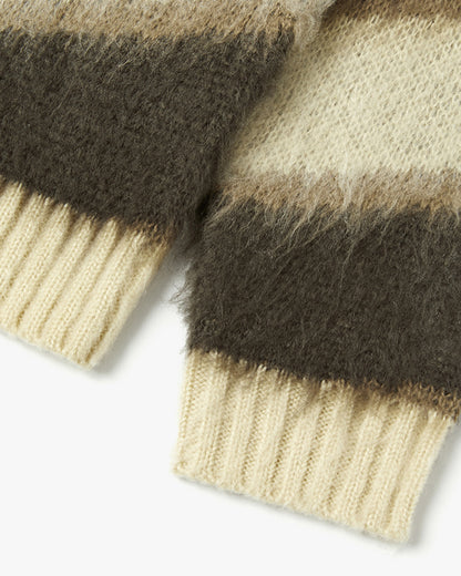 “COFWI” SUNNY WAVE STRIPE KNIT / BEIGE