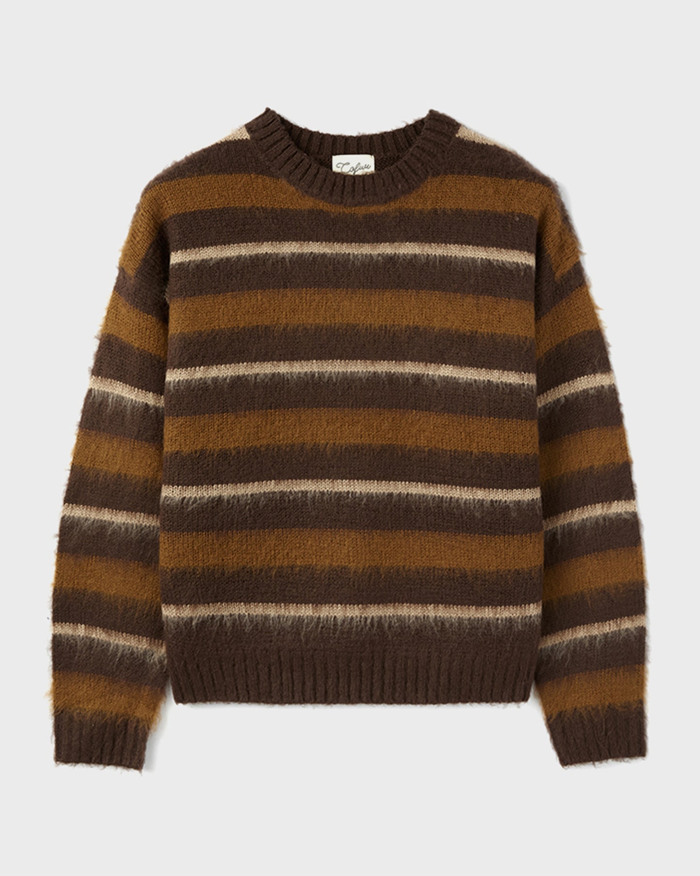 “COFWI” LUNA STRIPE KNIT / BROWN