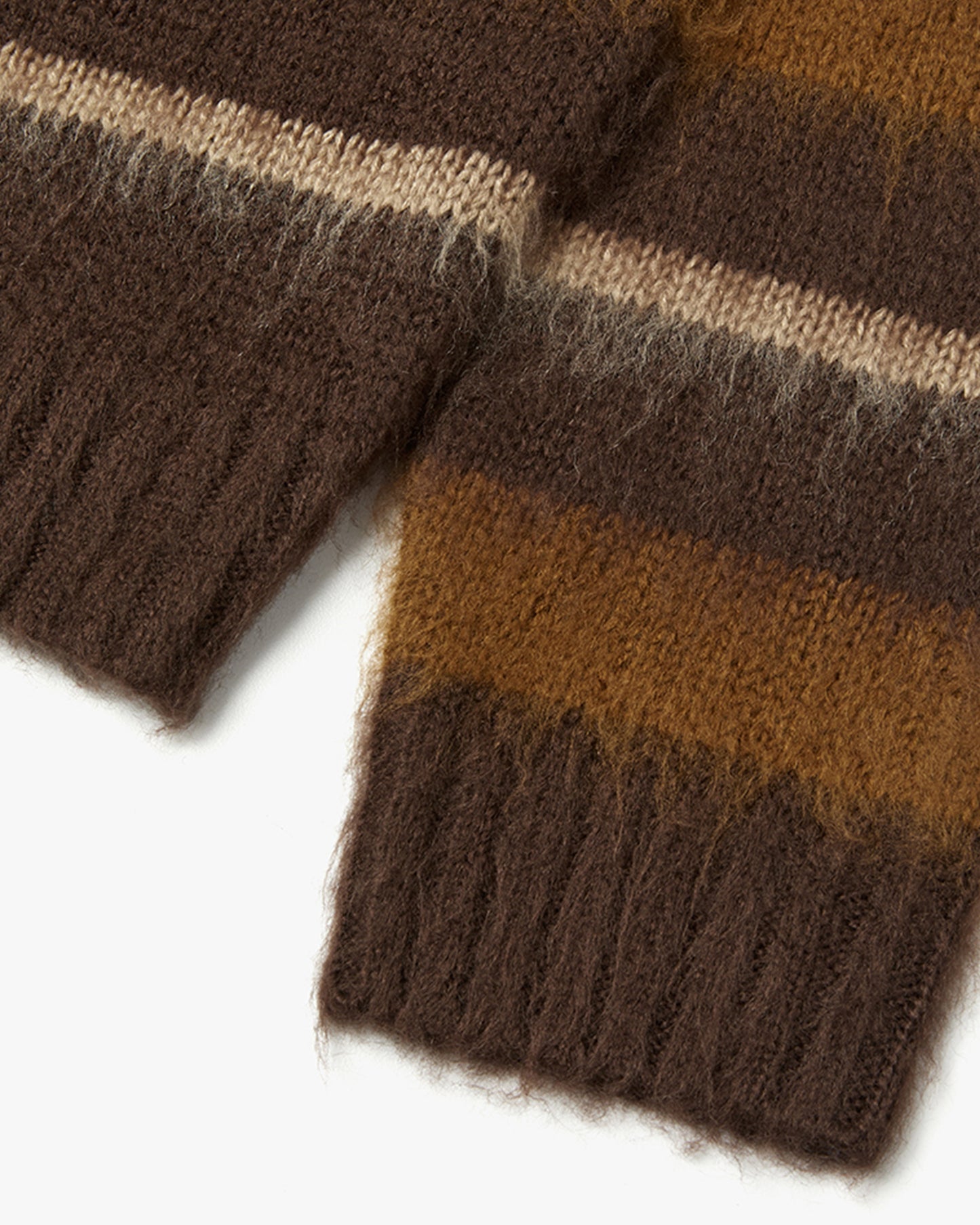 “COFWI” LUNA STRIPE KNIT / BROWN