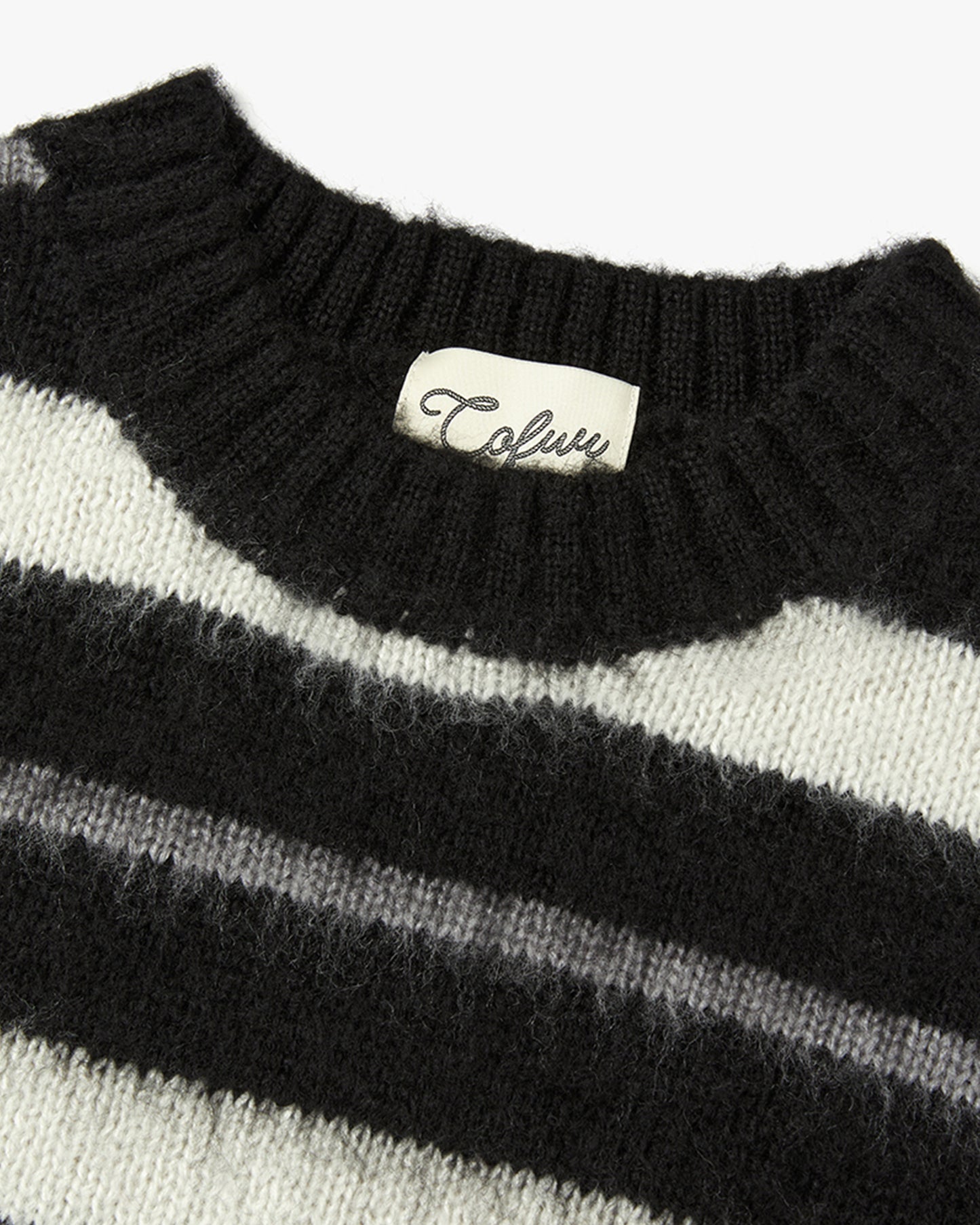 “COFWI” LUNA STRIPE KNIT / BLACK