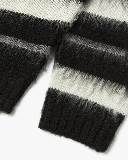 “COFWI” LUNA STRIPE KNIT / BLACK