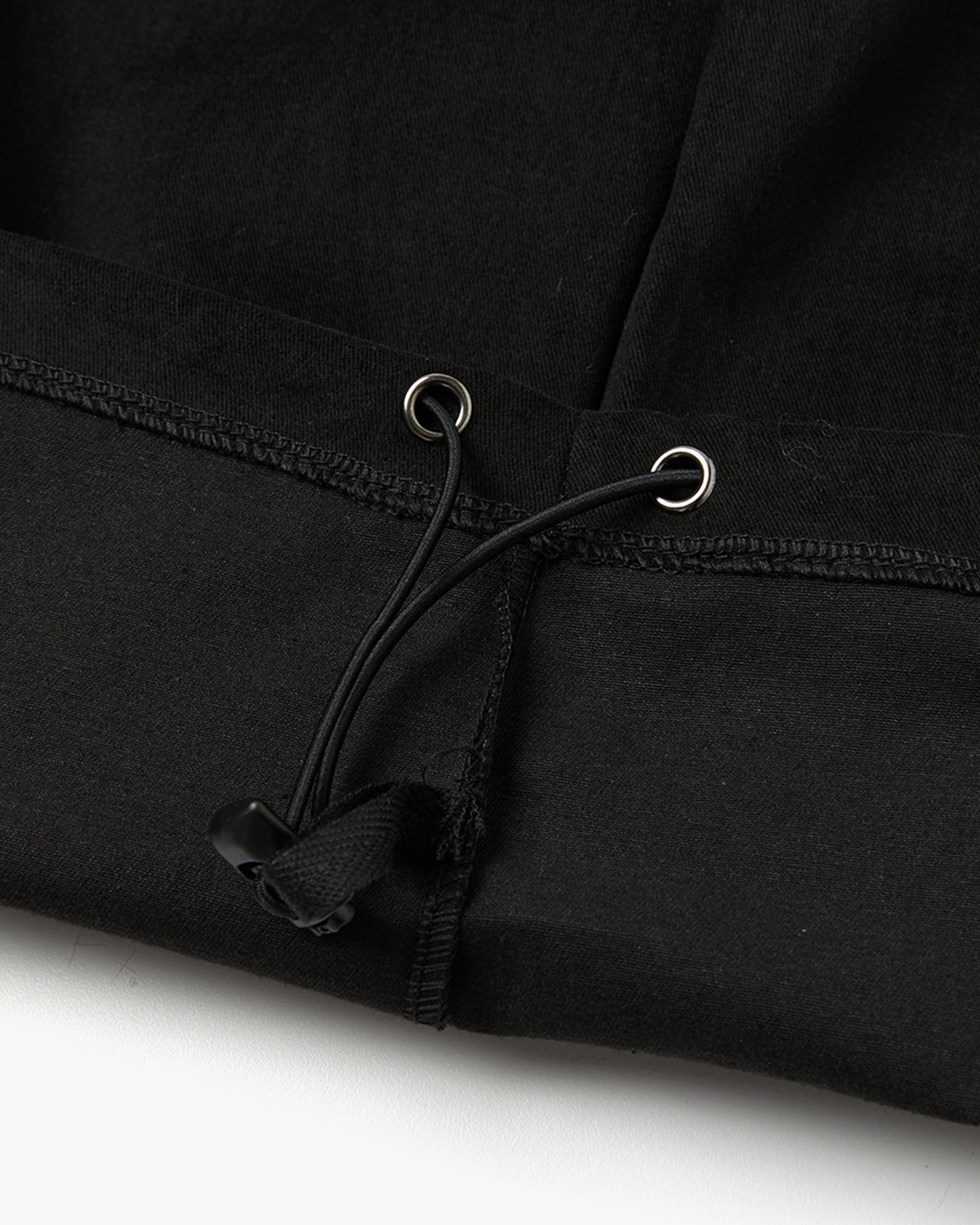 “COFWI” WAIST STRING PANTS / DARK BLACK