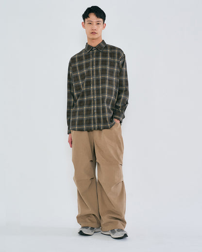 “COFWI” WAIST STRING PANTS / DARK BEIGE