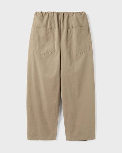 “COFWI” WAIST STRING PANTS / DARK BEIGE