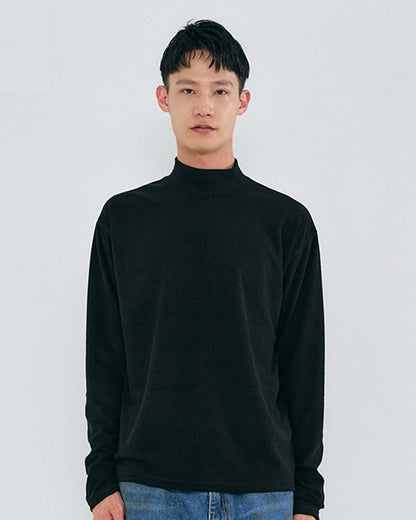 “COFWI” HALF WARMER TURTLENECK / BLACK