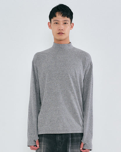 “COFWI” HALF WARMER TURTLENECK / GRAY