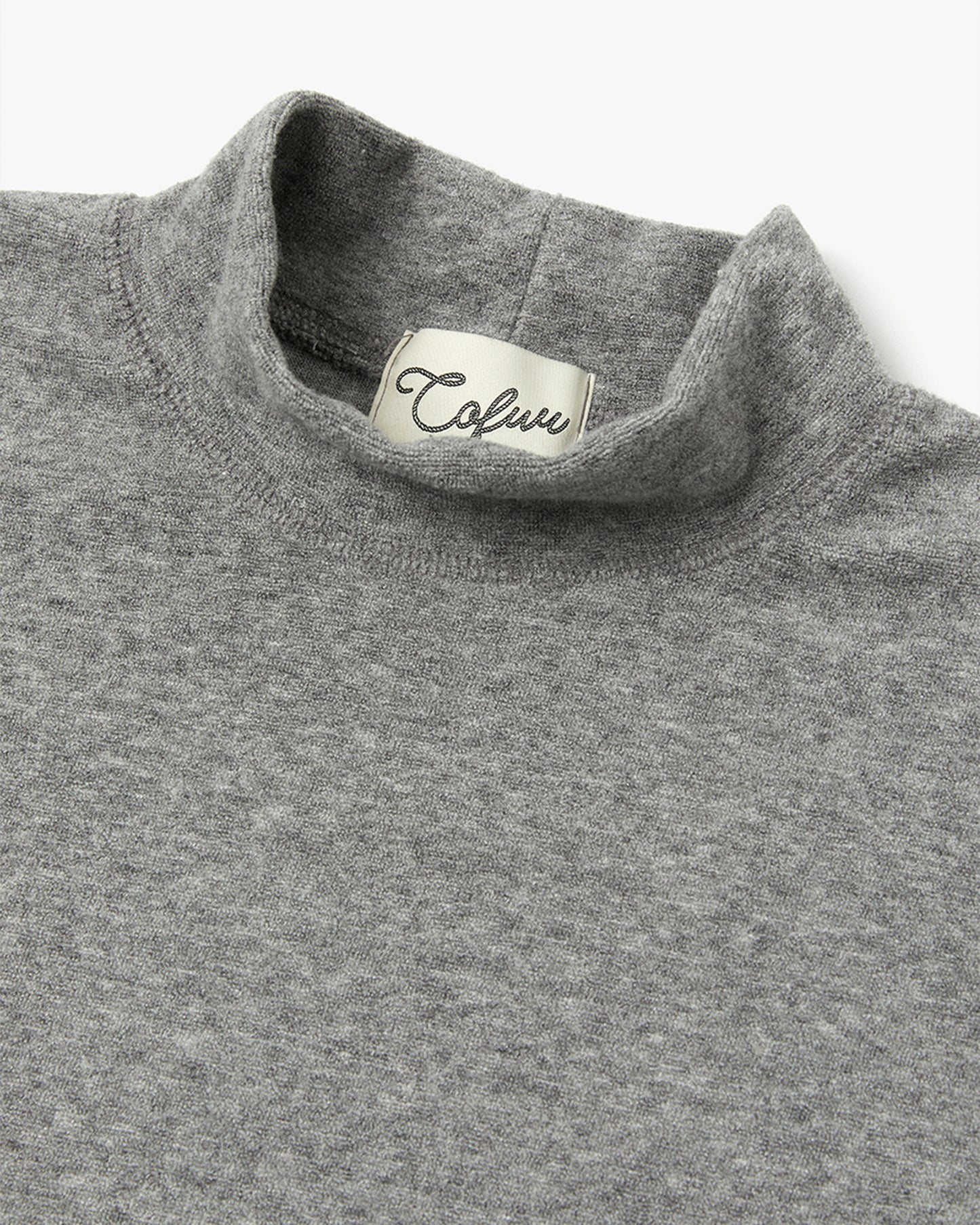 “COFWI” HALF WARMER TURTLENECK / GRAY