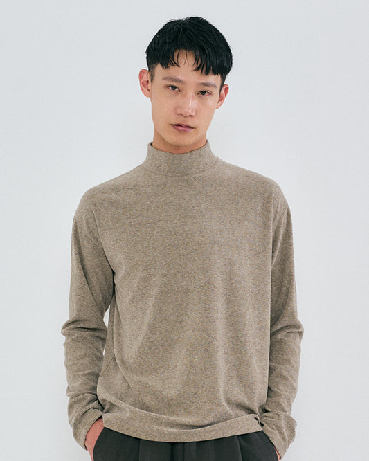 “COFWI” HALF WARMER TURTLENECK / MOCHA