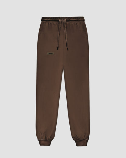 “NOBORDER” SWEATPANT / BROWN