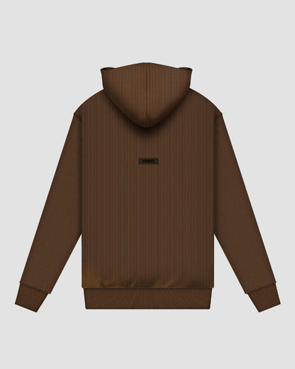 “NOBORDER” FULLZIP HOODIE / BROWN