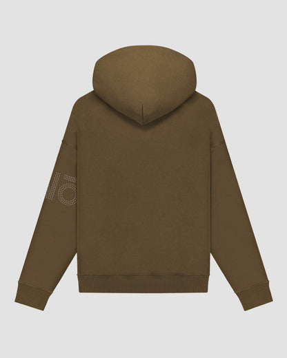 “NOBORDER” HOODIE / BROWN