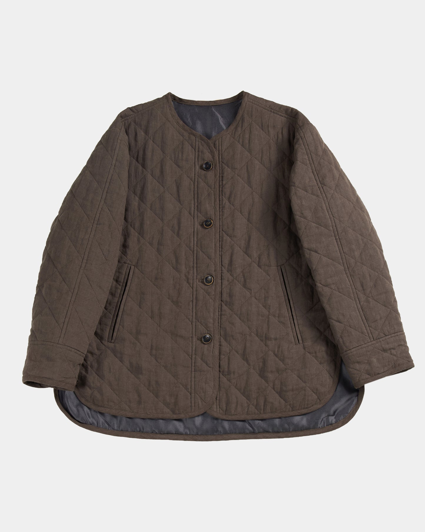 “MAYI” QUILTING JACKET / BROWN (Womens)