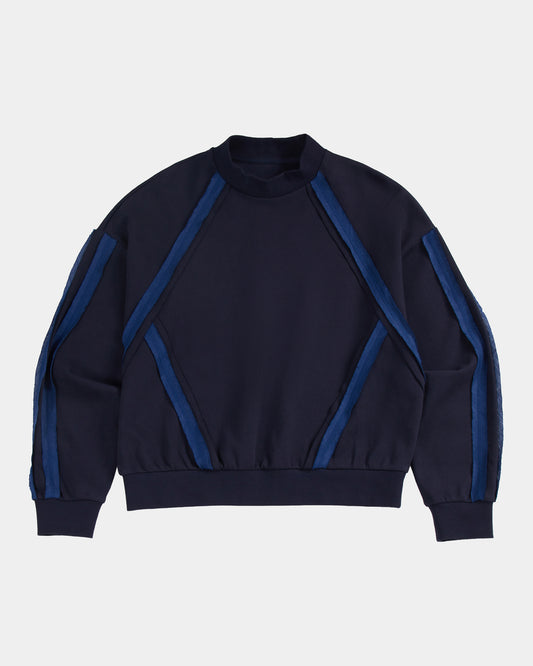 “MAYI” TURTLENECK SWEAT / DARK NAVY MIX (Womens)