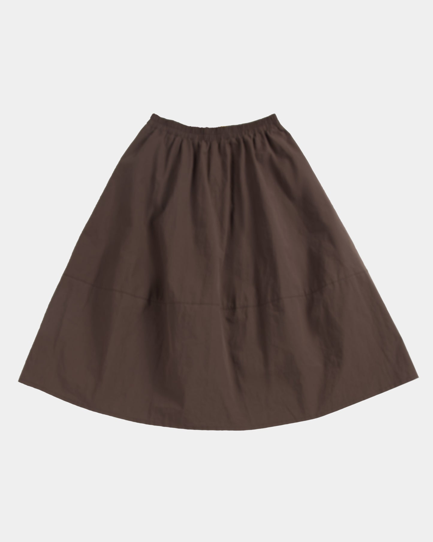 “MAYI” KNITTED TWILL SKIRT / RED BROWN (Womens)