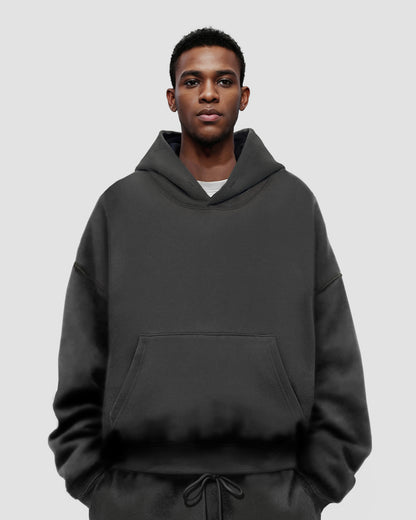 “NOBORDER” HOODIE / GRAY