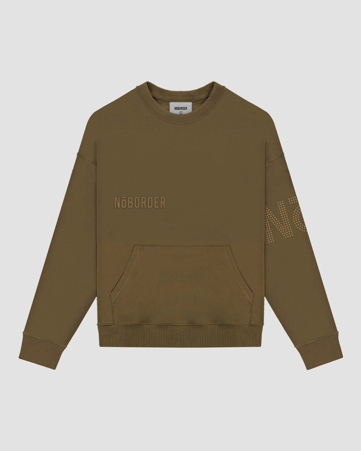 “NOBORDER” SWEAT / BROWN